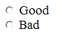 sample radio buttons
